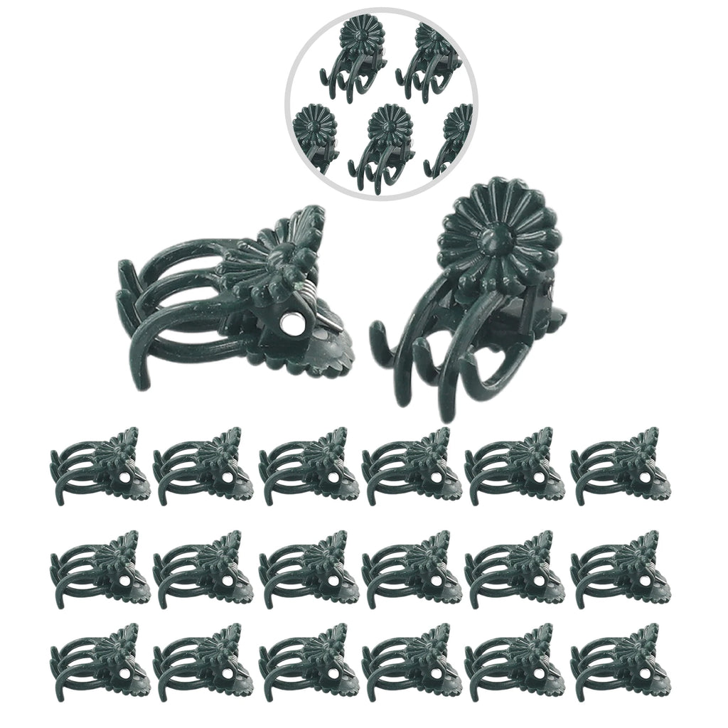 Plant Stem Clips – Orchid & Vine Support Stakes 20/40/100 Pcs Garden Plant Clips Babs