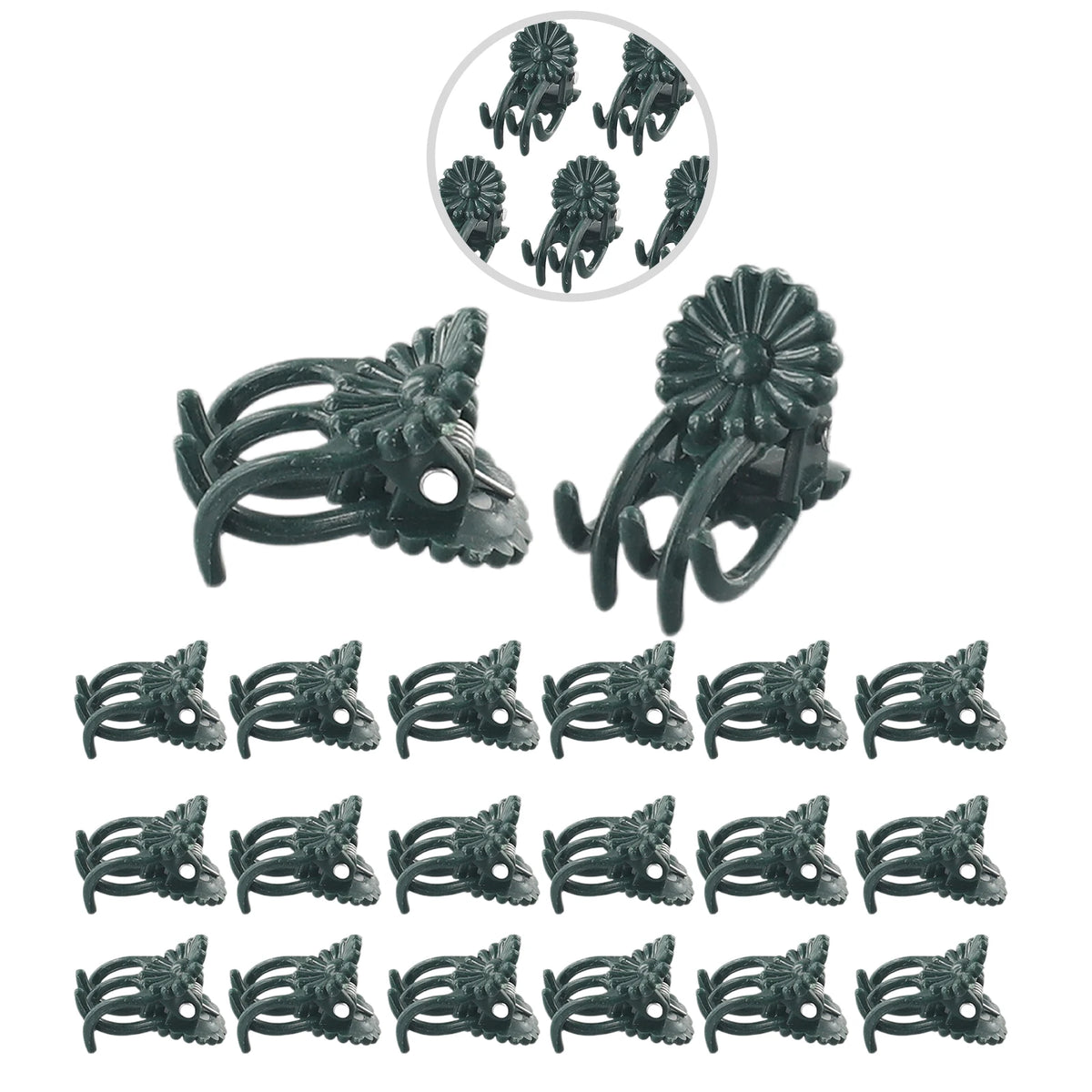 Plant Stem Clips – Orchid & Vine Support Stakes 20/40/100 Pcs Garden Plant Clips Babs