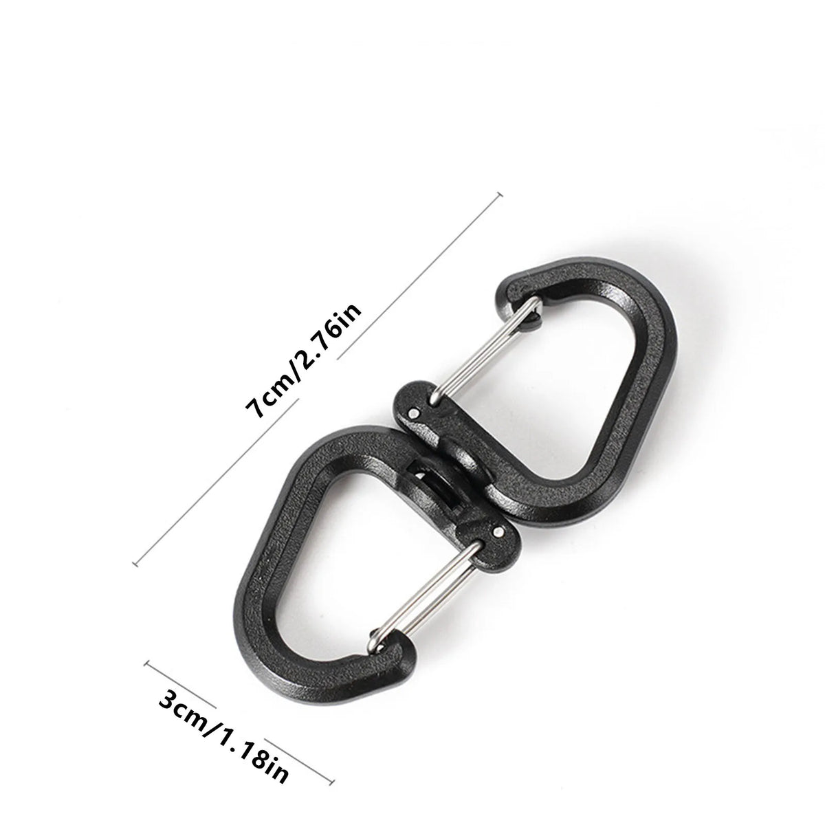 360° Swivel Carabiner S-Hook – Backpack & Camping Clip Buckle Swivel Carabiner Clip Babs