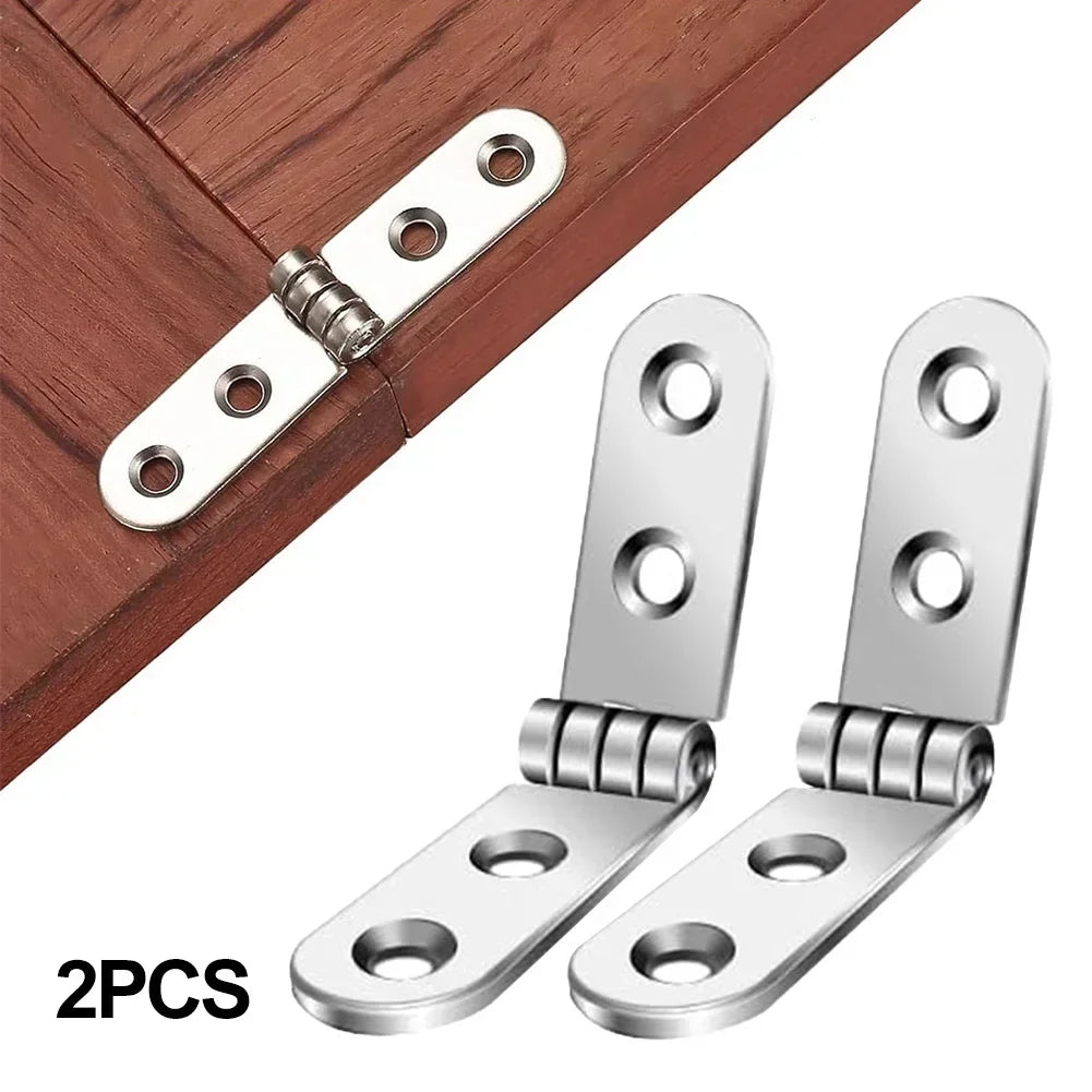 180° Foldable Cabinet Hinges – Flush Mount Iron Hinges (2pcs) Furniture Hinges Babs