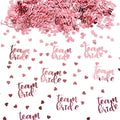 Rose Gold Team Bride Confetti – Bridal Shower Party Decor Party Confetti Decor Babs team bride heart