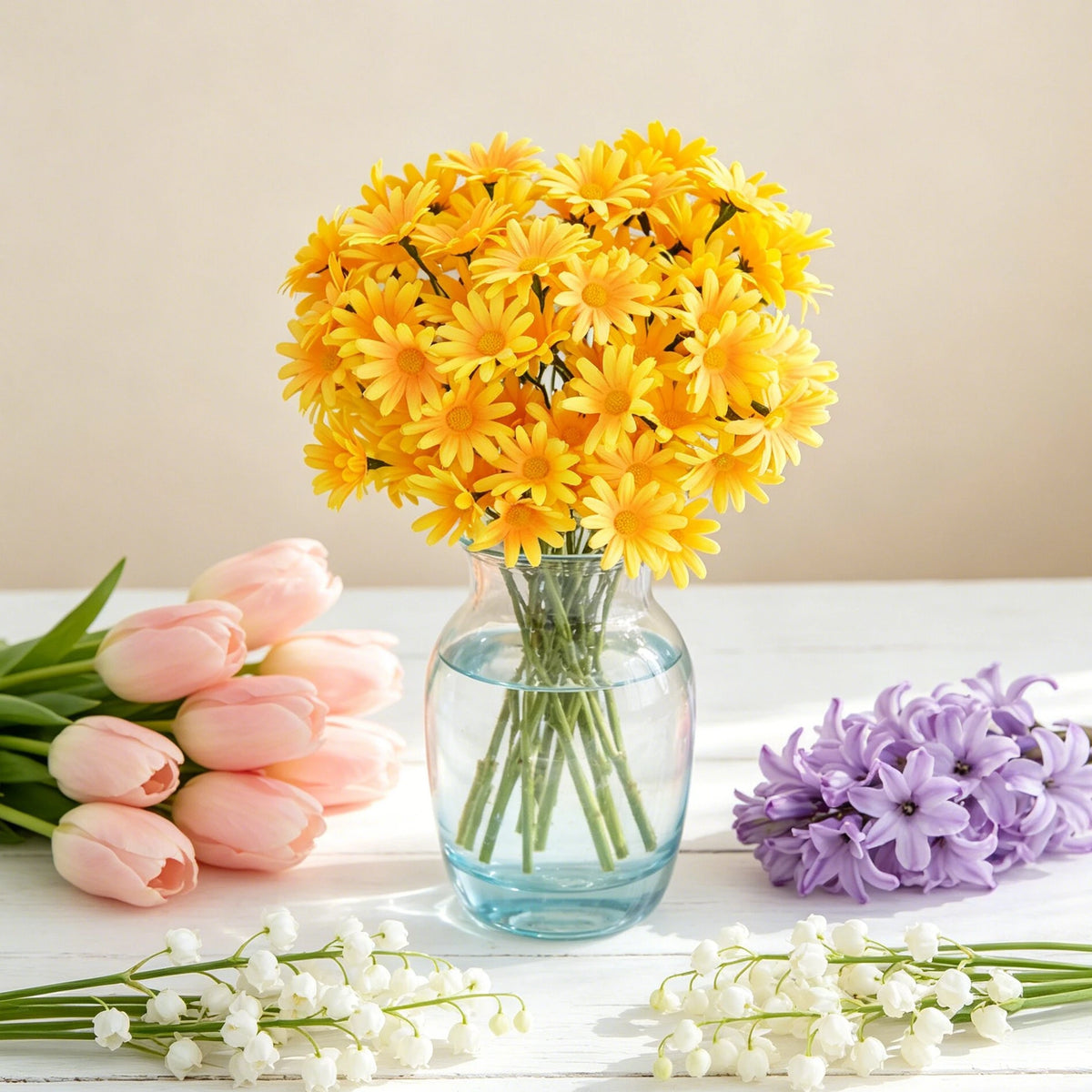 Artificial Silk Chrysanthemum Bouquet – Wedding & Home Décor Artificial Flower Bouquet Babs
