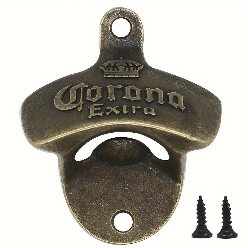 Vintage Wall Mounted Bottle Opener – Zinc Alloy Rustic Bar Wall Bottle Opener Babs Bronze