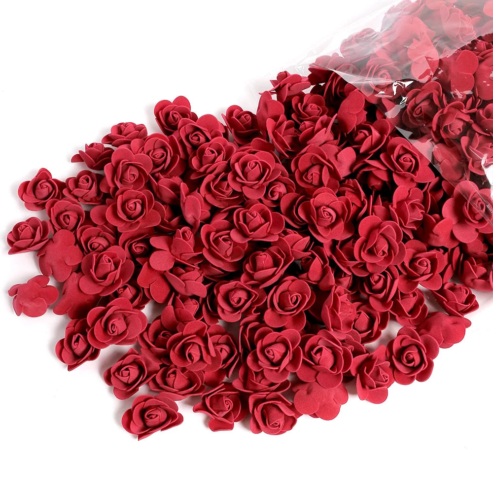 100–300 Pcs Foam Artificial Rose Heads for Wedding & Home Decor Artificial Flower Heads Babs