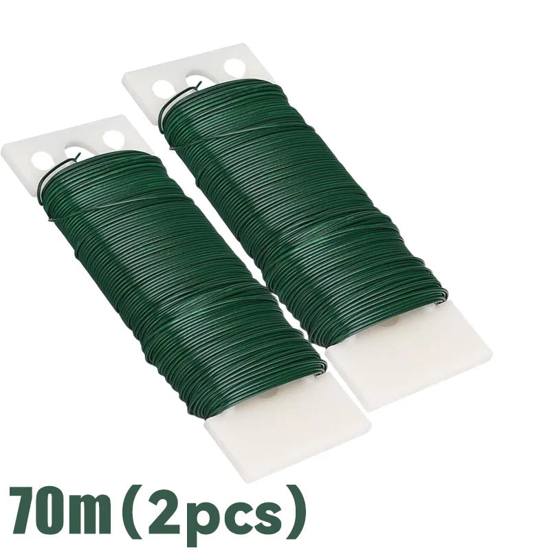 Flexible Green Floral Wire for Wreaths, Garlands & DIY Crafts Floral Craft Wire Babs 2PCS-70M