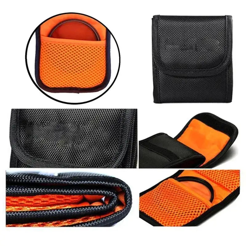 Portable Camera Lens Filter Storage Bag – Multi-Pocket Case Camera Filter Case Babs