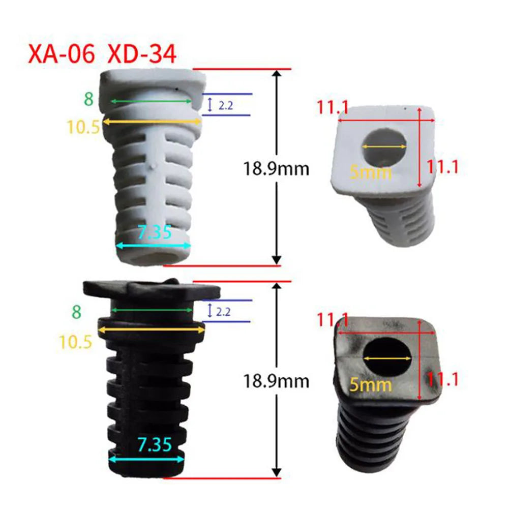 10pcs Cable Gland Connector Rubber Strain Relief Cord Sleeves Cable Gland Connector Babs