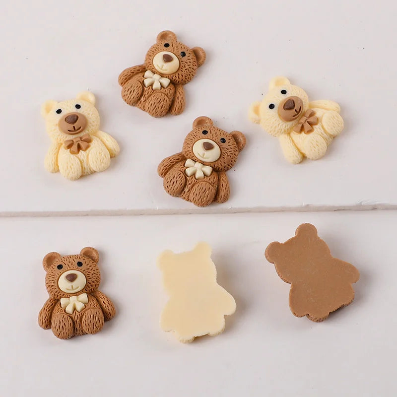 Cartoon Bear Resin Cabochon Flatbacks – DIY Craft Embellishments Craft Embellishments Babs