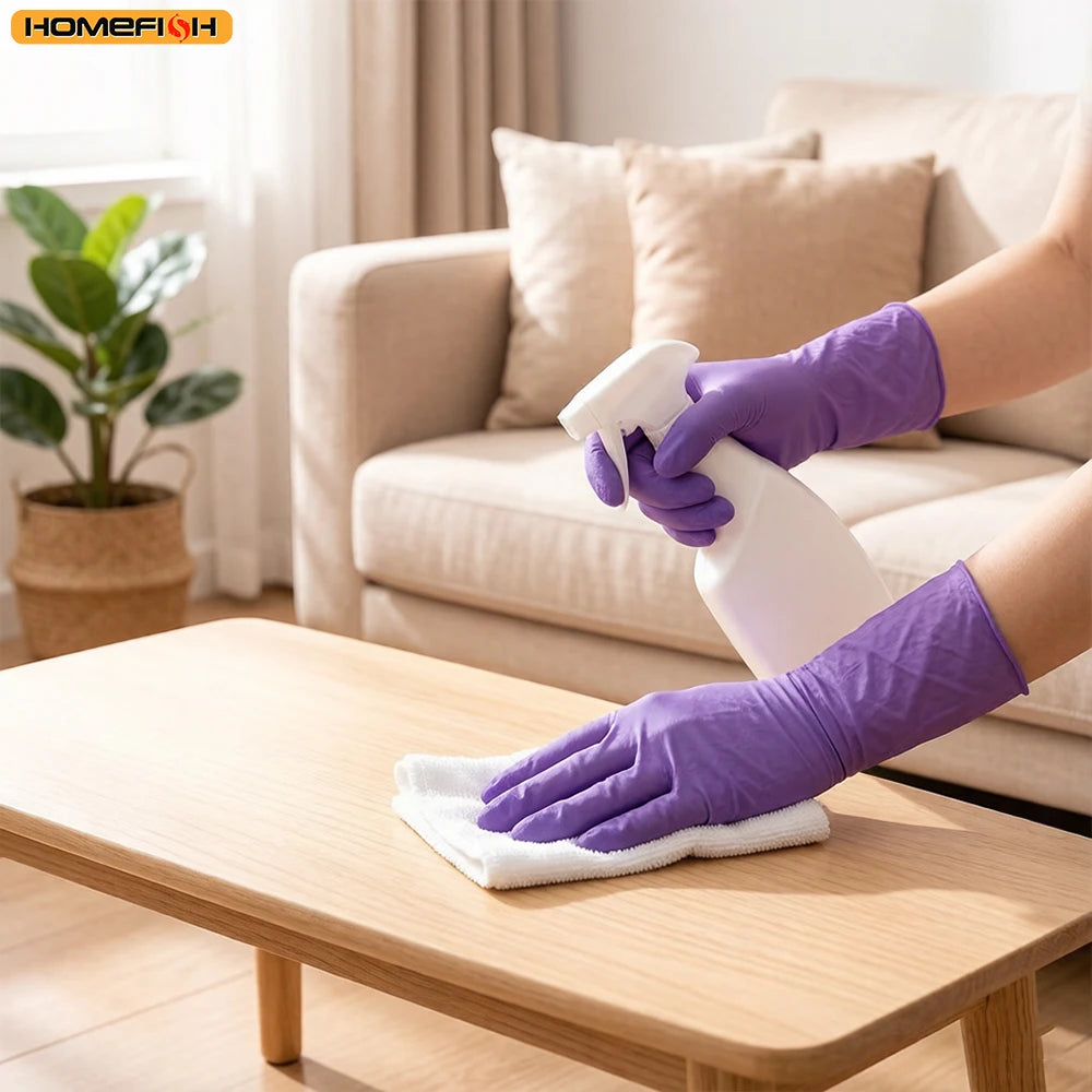 50-Pack Disposable Purple Nitrile Gloves – Kitchen & Garden Disposable Nitrile Gloves Babs