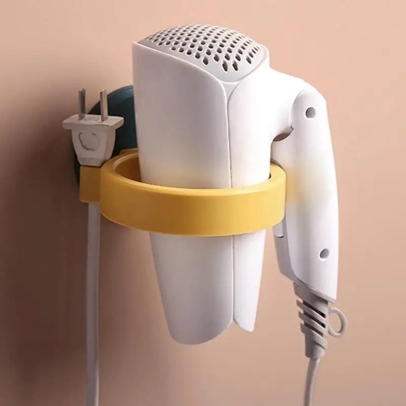 Wall Mounted Hair Dryer Holder – No-Drill Bathroom Rack Bathroom Storage Rack Babs