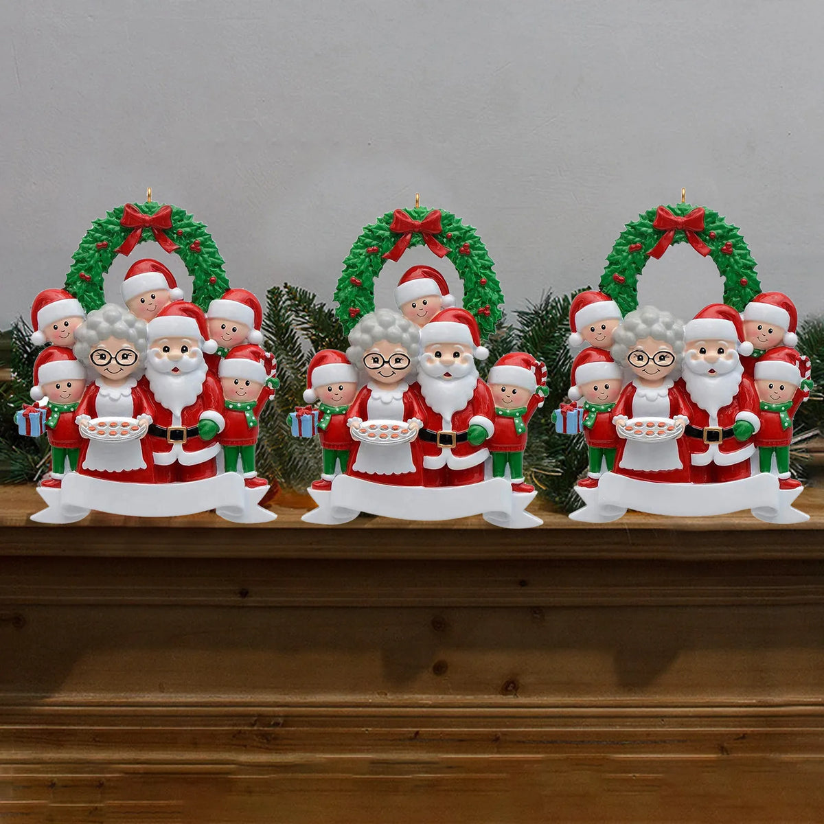 Personalized Family Christmas Tree Ornament – Santa Pendant Christmas Tree Ornament Babs