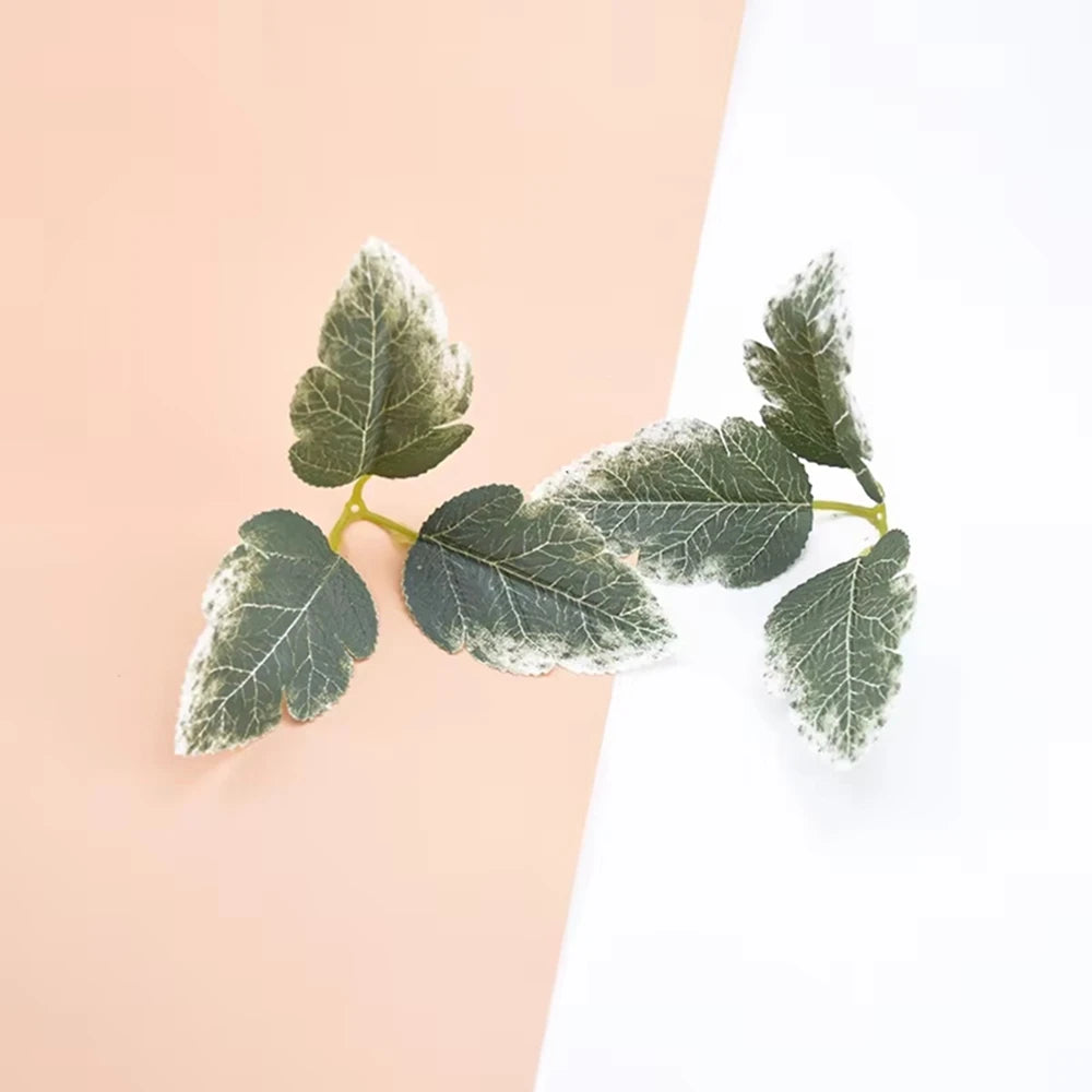 50/100Pcs Silk Green Leaves Artificial Plants – Wedding & Home Decor Artificial Silk Leaves Babs