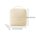 Large Capacity Vertical Travel Makeup Bag & Brush Organizer Travel Cosmetic Bag Babs Beige