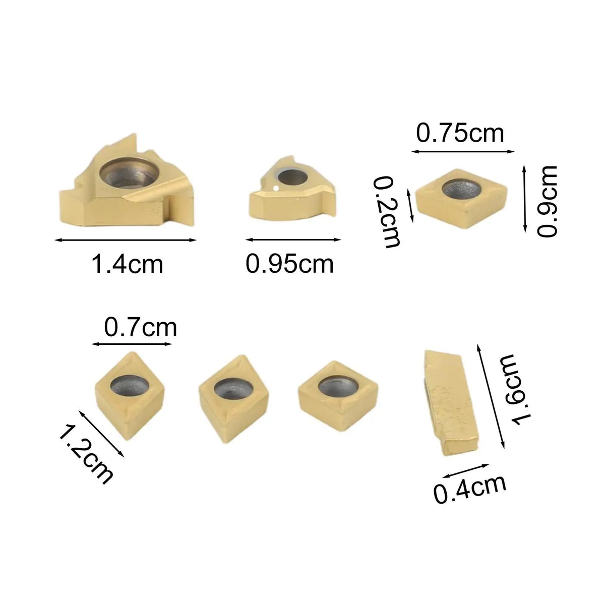 7pcs Carbide Insert Set CCMT060204 DCMT070204 for Lathe Boring Bar Carbide Lathe Inserts Babs