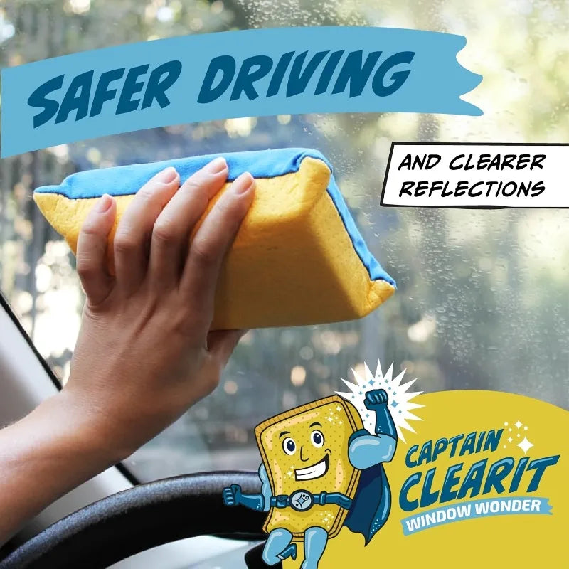 Super-Absorbent Anti-Fog Sponge – Car, Mirror & Glass Anti-Fog Cleaning Sponge Babs