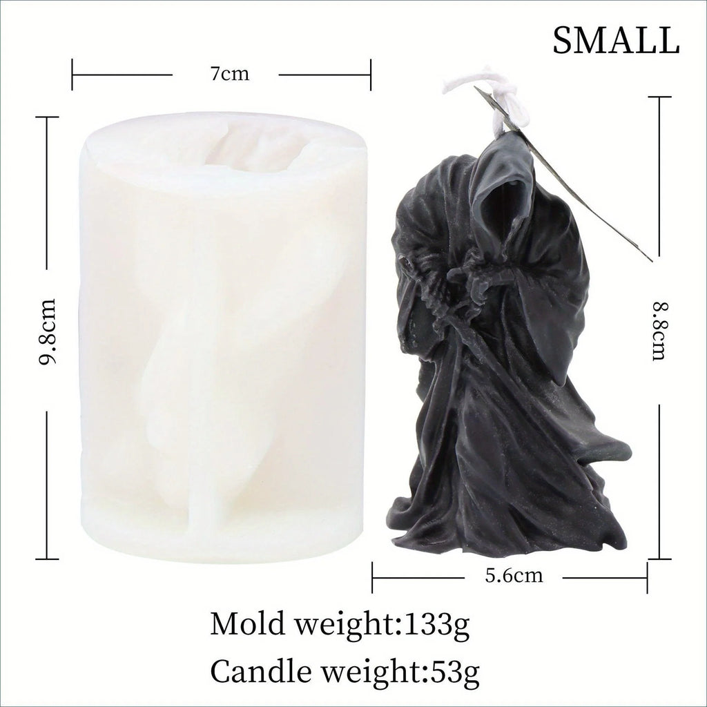 Halloween Gothic Skull Silicone Candle Mold – DIY Soy Wax Silicone Candle Mold Babs Small