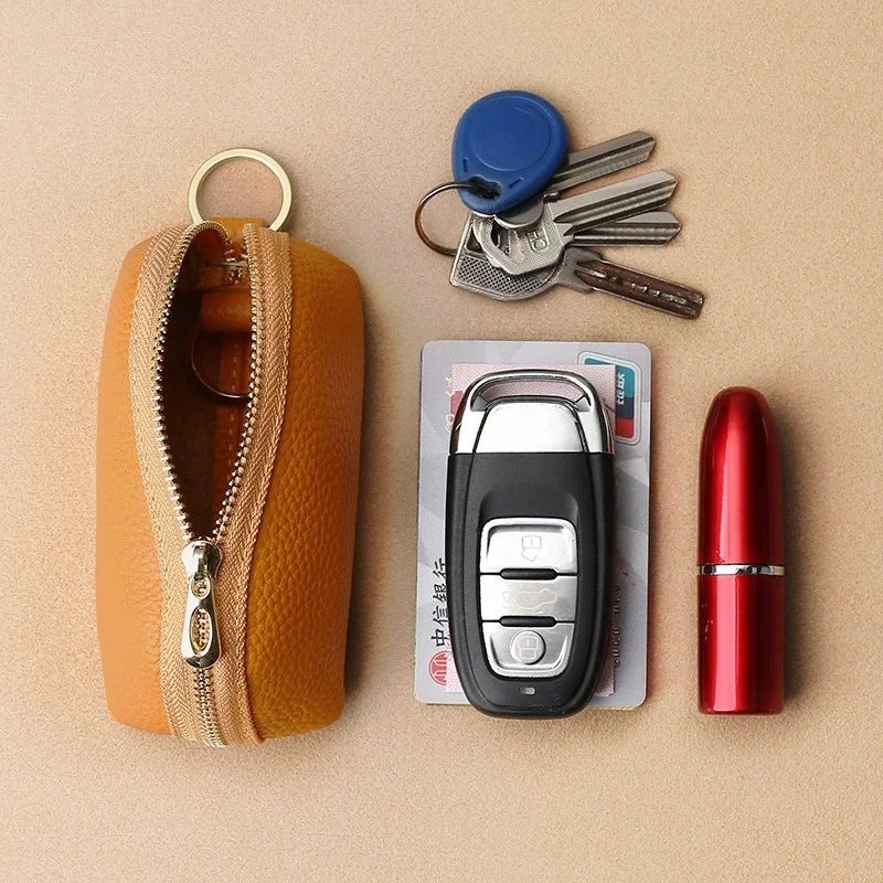 Mini PU Leather Key Holder – Large Capacity Key Wallet PU Leather Key Wallet Babs