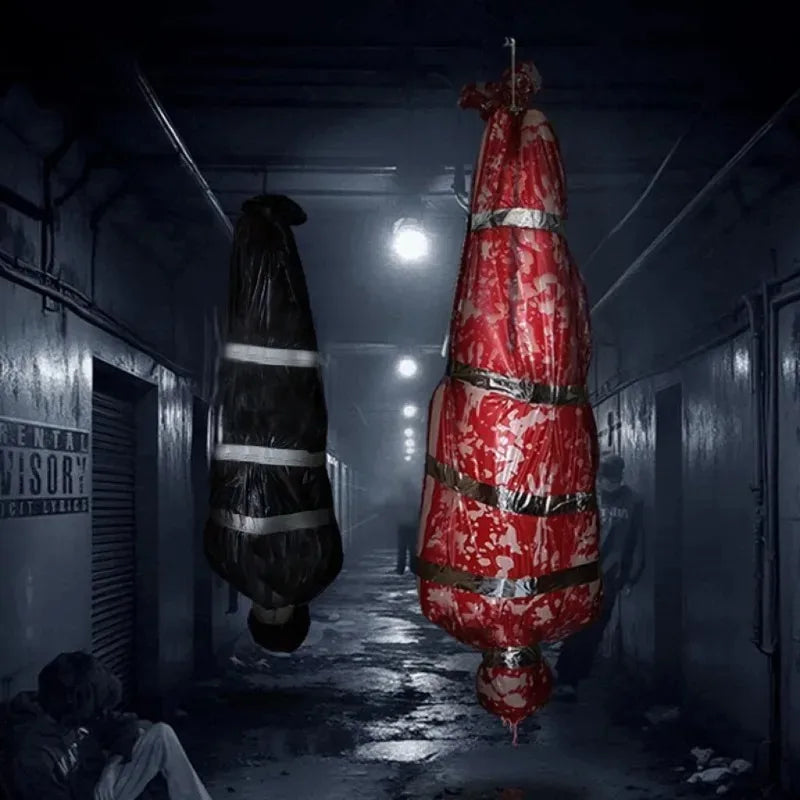 Halloween Body Bag Corpse Prop – Haunted House Graveyard Decor Halloween Prop Babs