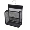 Black Mesh Clip Hanging Storage Bag – Closet & Bathroom Hanging Storage Bag Babs black