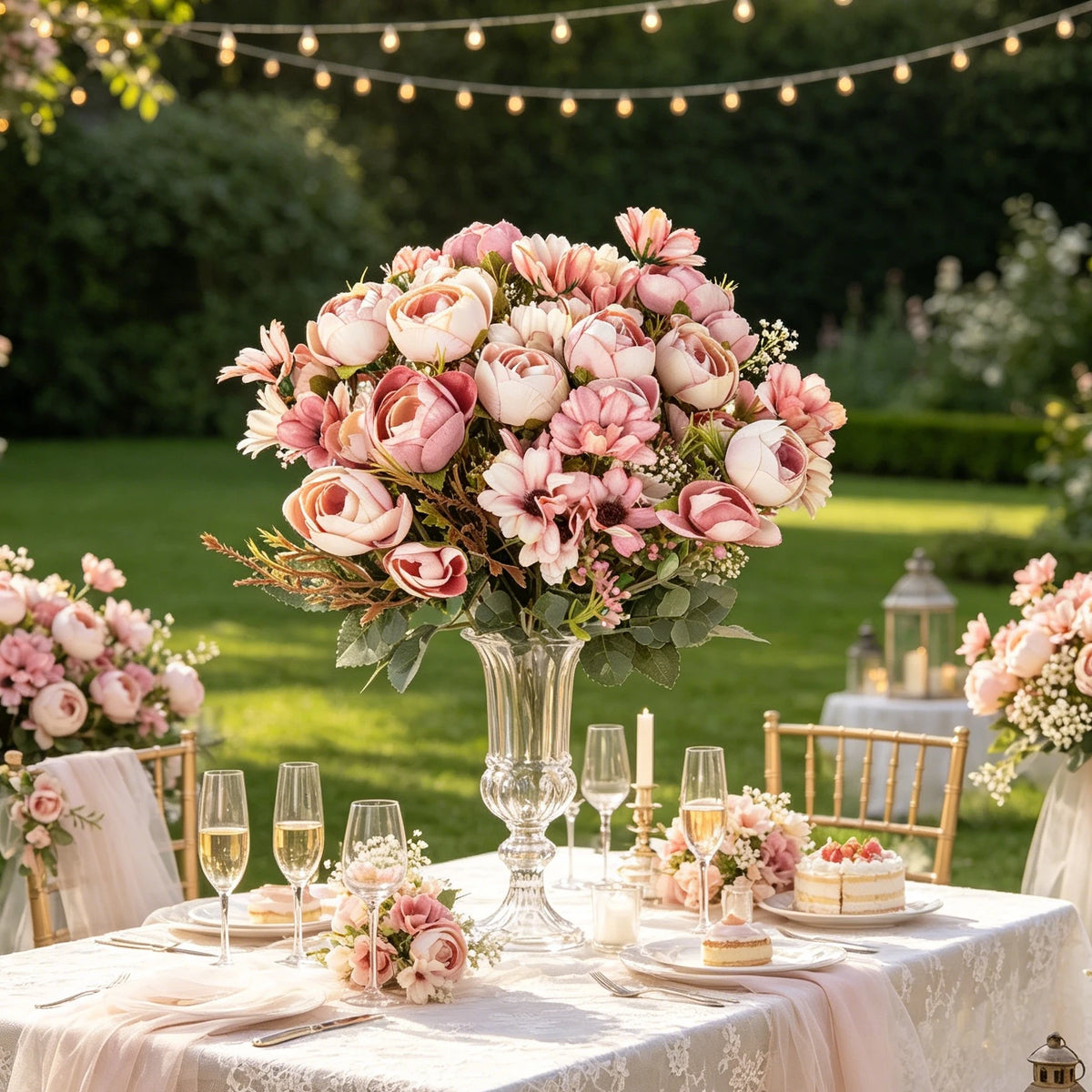 Artificial Silk Peony Bouquet | Wedding & Home Décor Flowers Artificial Flower Bouquet Babs