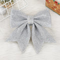 Large Glitter Christmas Bow Ornament – Red & Gold Xmas Decor Christmas Bow Ornament Babs A02 18x21cm