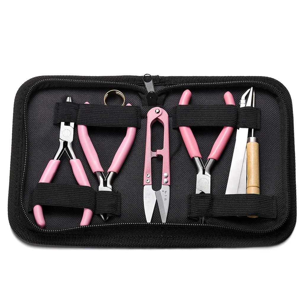 Jewelry Making Tool Set – Pliers & Wire Cutters | 3-Piece Kit Jewelry Making Tools Babs Pink