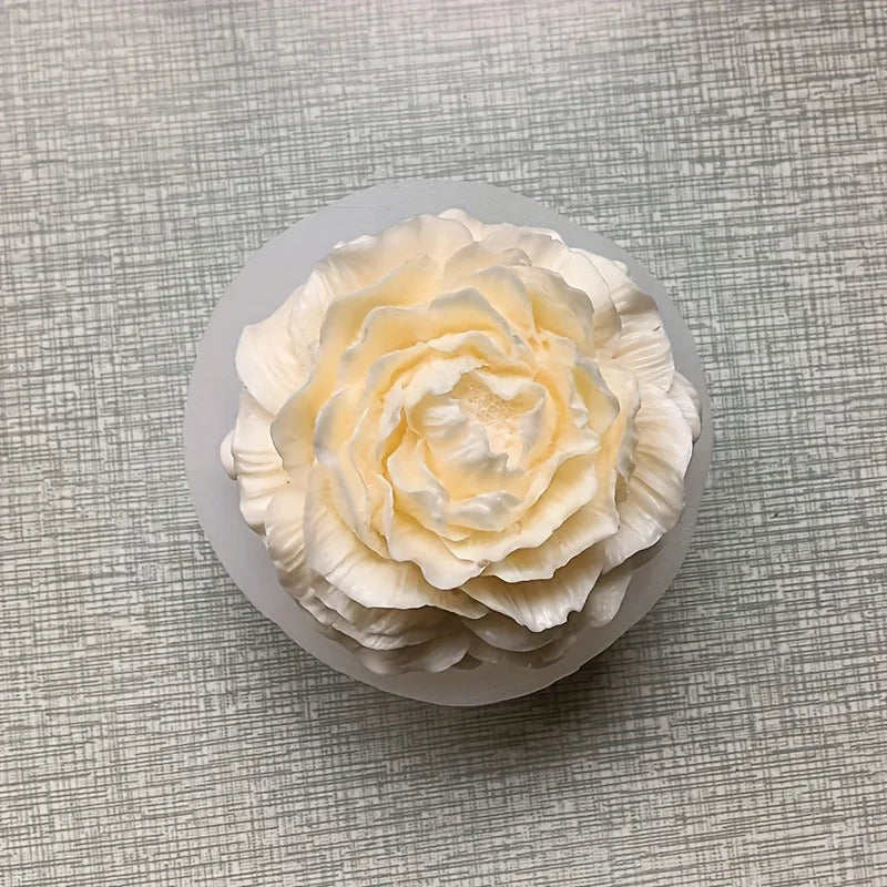 3D Peony Silicone Mold – Chocolate, Fondant, Candy & Soap Silicone Baking Mold Babs