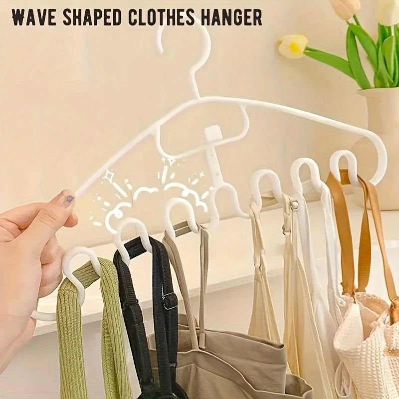2pcs Plastic Clothes Hangers with Adjustable Clips – Space-Saving Clothes Hangers Babs