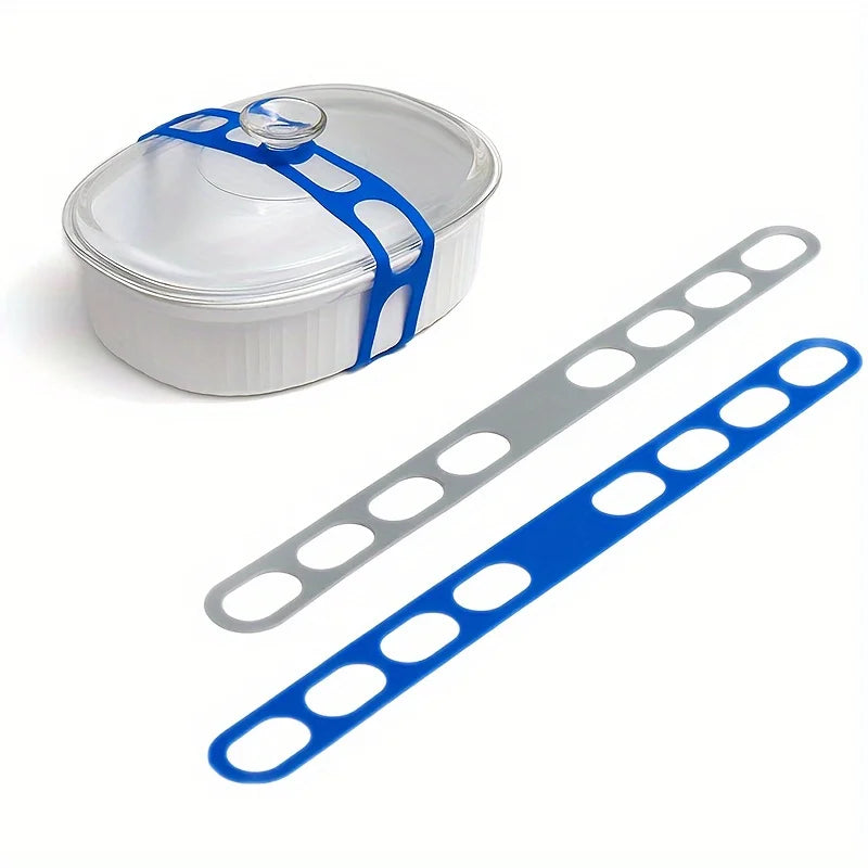 Adjustable Elastic Silicone Lid Strap – Universal Leak-Proof Fix Silicone Lid Strap Babs