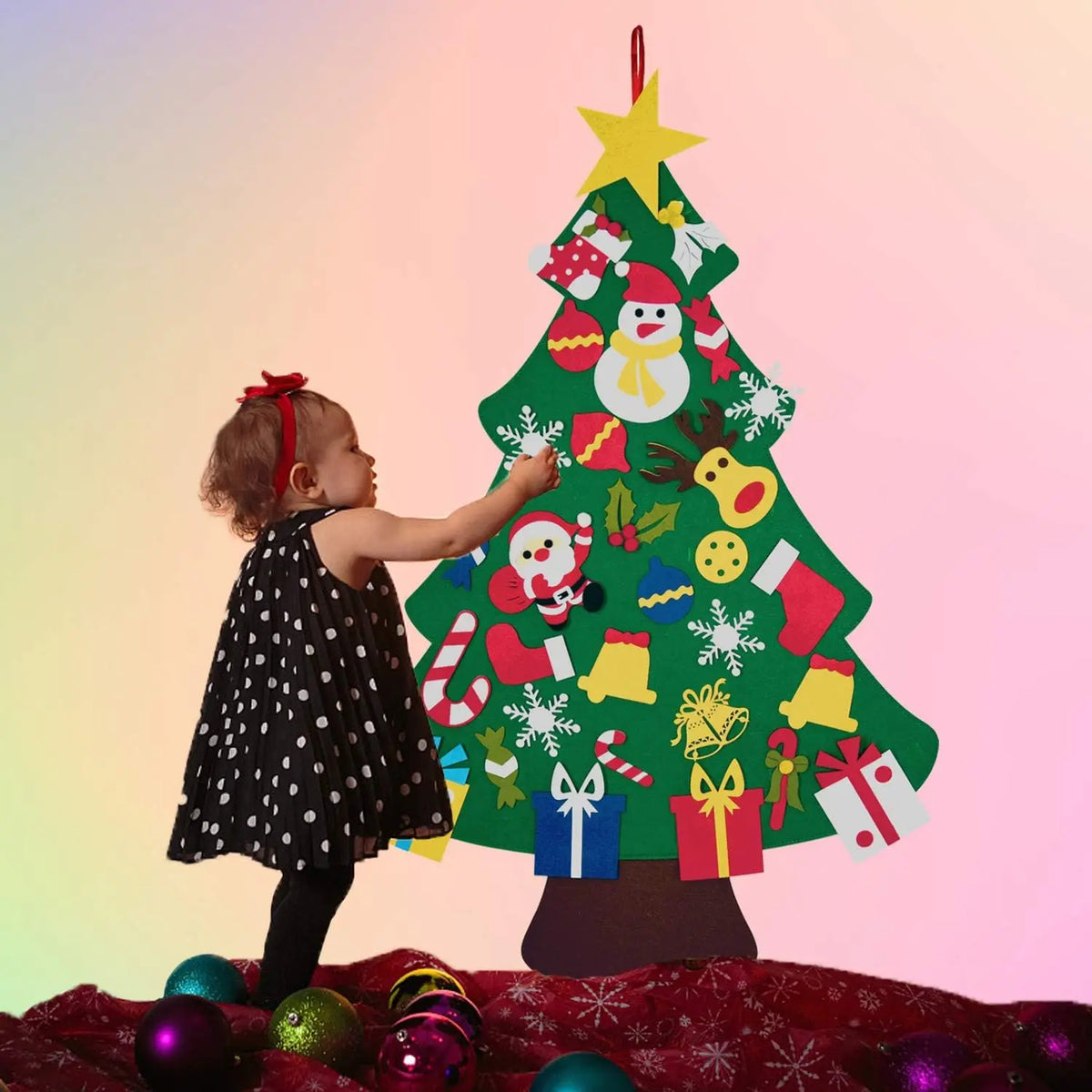 DIY Felt Christmas Tree Ornament Kit – Kids Holiday Craft Holiday Craft Kit Babs