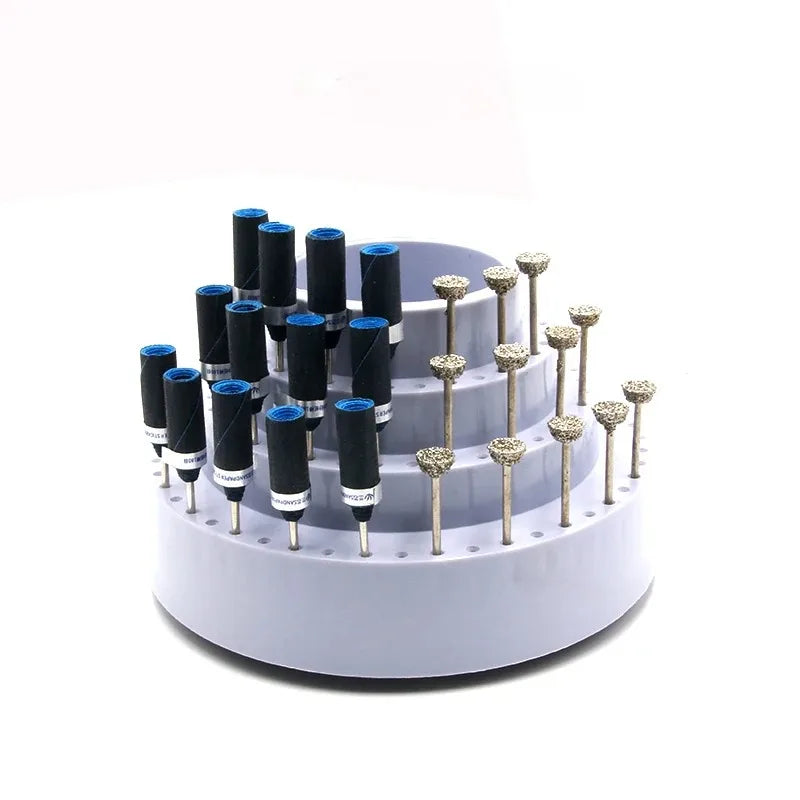360° Rotating Drill Bit Organizer – 116-Hole Storage Stand Drill Bit Organizer Babs