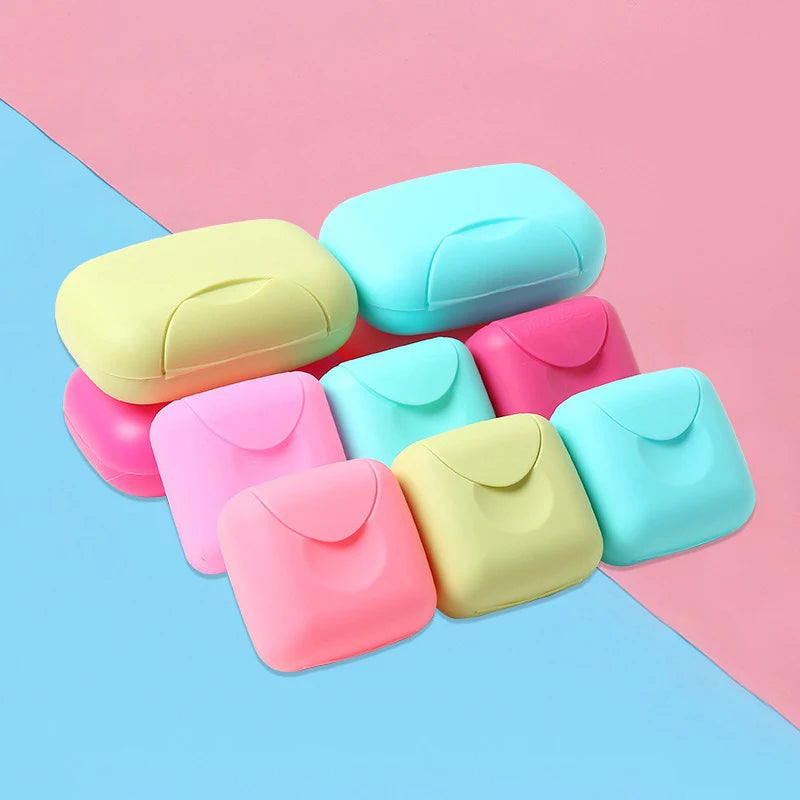 Portable Travel Soap Dish Box – Candy Color Plastic Holder Travel Soap Dish Babs