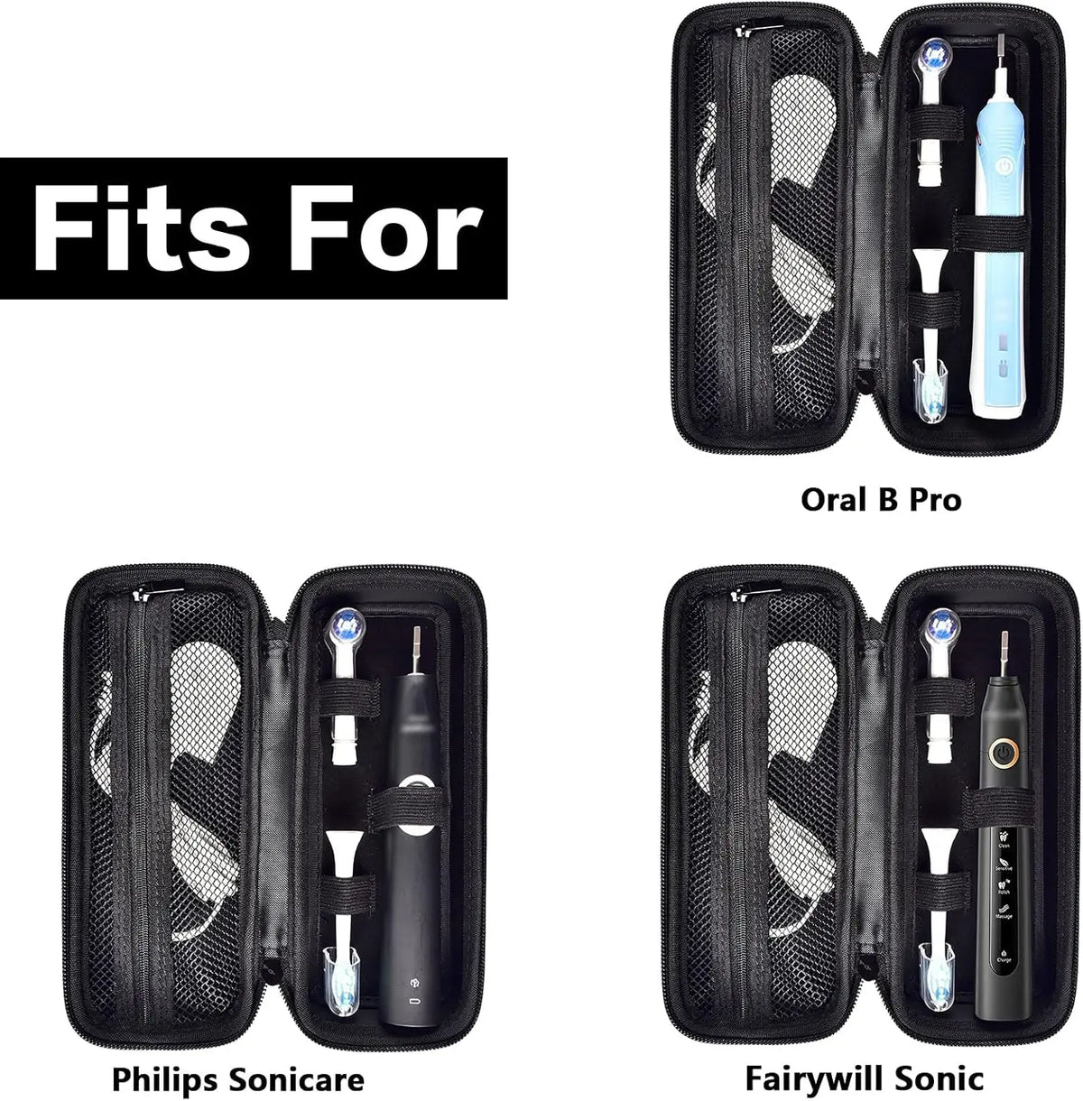 Electric Toothbrush Travel Case – Oral-B & Philips Sonicare Toothbrush Travel Case Babs
