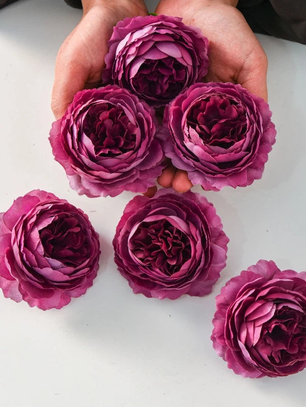 Silk Peony Artificial Flowers 12/24pc – Wedding & Home Décor Artificial Silk Flowers Babs Color 17 24 PCS
