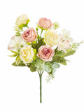Artificial Silk Rose Bouquet – Wedding & Home Decor Artificial Flower Bouquet Babs PURPLE 1 PC