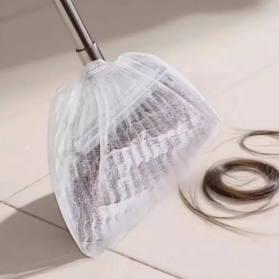 100-Pack Disposable Non-Woven Broom Covers – Dust & Hair Trap Disposable Broom Cover Babs 100pcs