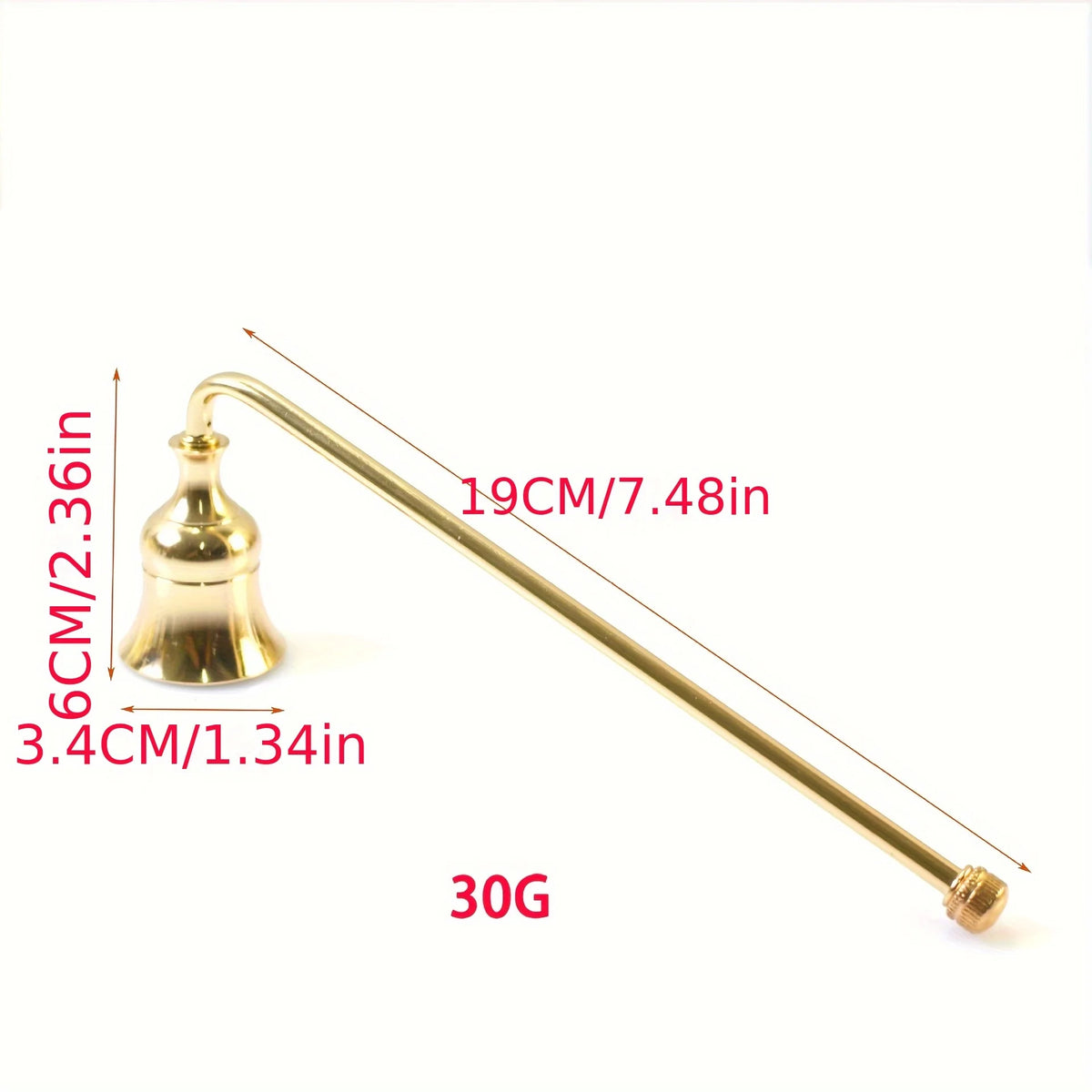 Metal Candle Snuffer – Elegant Multi-Color Candle Extinguisher Candle Snuffer Babs Golden Bell