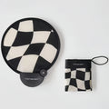Portable Folding Hand Fan with Storage Bag | Summer Outdoor Folding Hand Fan Babs black