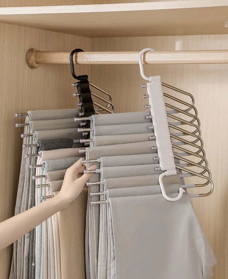 Non-Slip Stainless Steel S-Type Pants Hanger & Closet Organizer Closet Organizer Hanger Babs