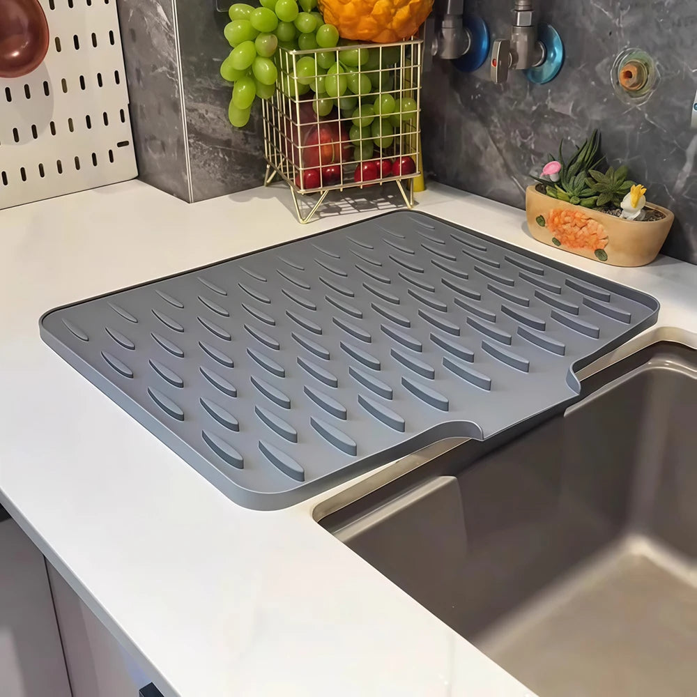 Silicone Drain Mat – Kitchen Drying & Heat Insulation Mat Silicone Drain Mat Babs