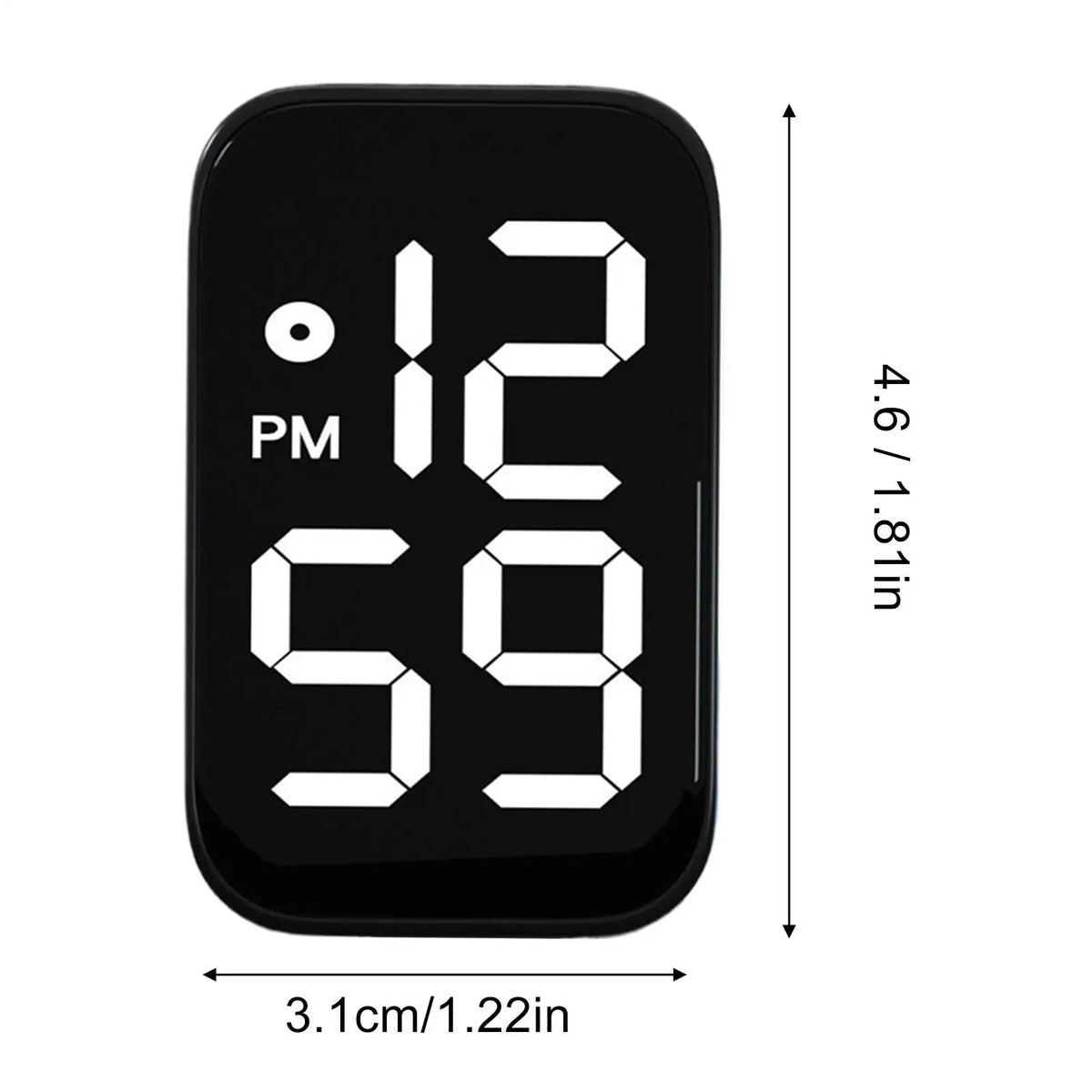 LED Stick-On Car Dashboard Clock – Waterproof & Luminous Dashboard Clock Babs