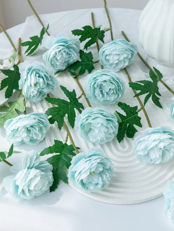 Silk Peony Artificial Flowers for Wedding & Home Décor 5/10 Pcs Artificial Silk Flowers Babs Color 7 10pcs