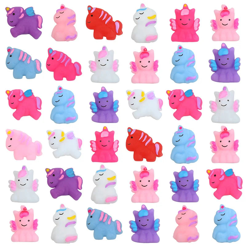 10/20Pcs Unicorn Squishy Toys – Kids Party Favors & Gifts Squishy Fidget Toy Babs Random Mix 10Pcs