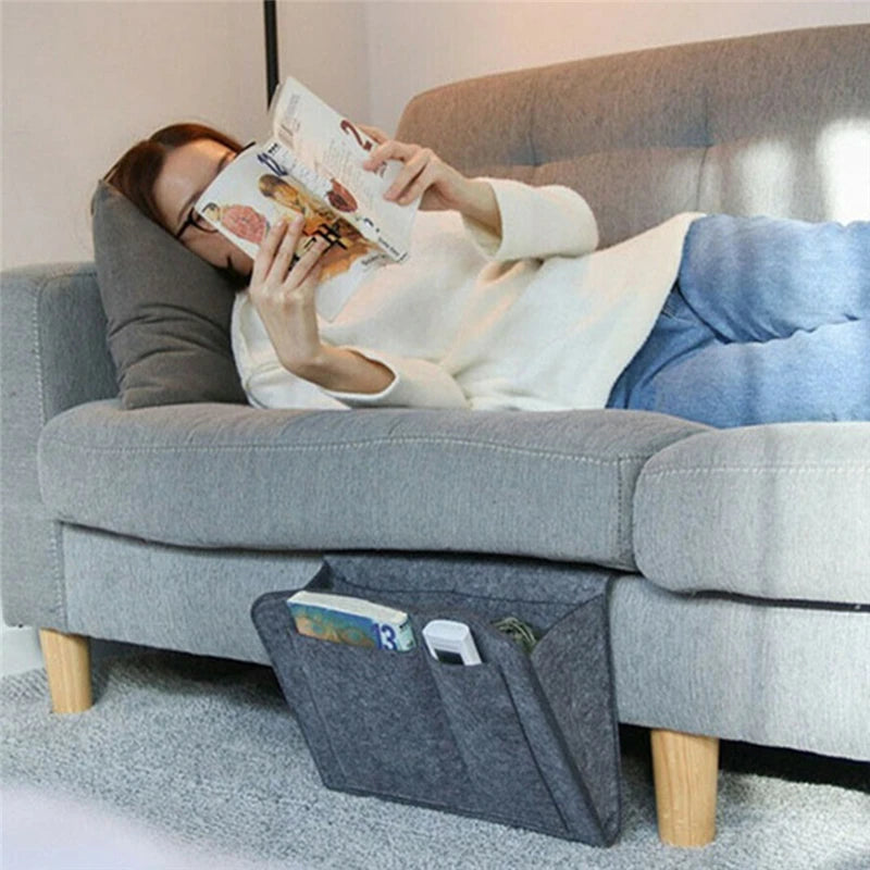 Felt Bedside Storage Organizer – Hanging Bed & Sofa Pouch Bedside Storage Organizer Babs