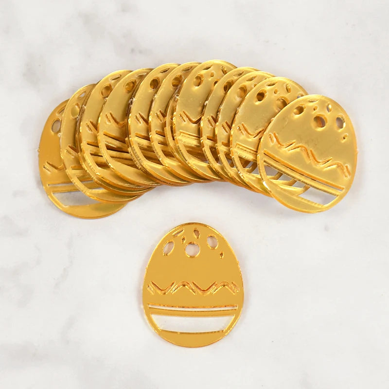 5Pcs Easter Bunny Gold Acrylic Cupcake Toppers – Party Decor Cupcake Toppers Babs
