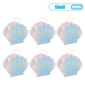 Seashell Party Tote Bags – Ocean Theme Favor Bags, Set of 6 Party Favor Bags Babs Shell-6PCS 21.6x8x24cm