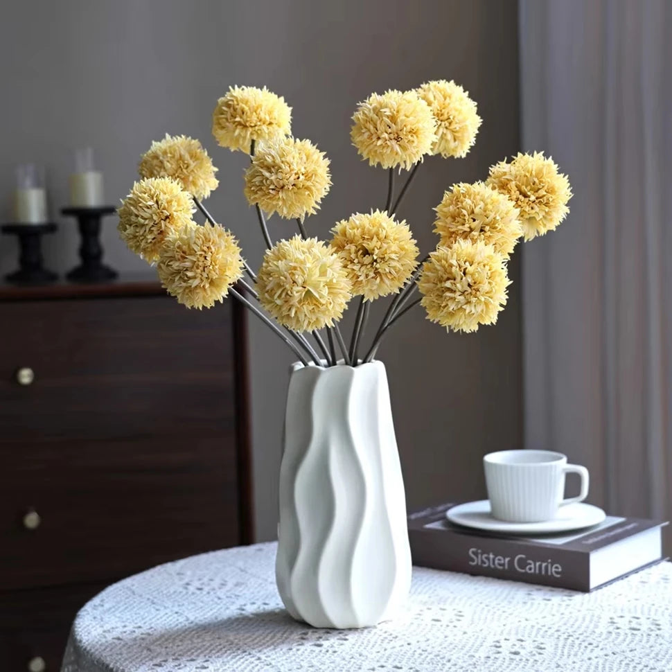 Silk Chrysanthemum Artificial Flowers – Wedding & Home Décor Artificial Flower Bouquet Babs
