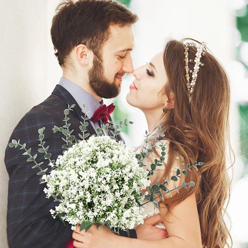 Artificial Baby's Breath Flowers – Wedding & Home Bouquet Decor Artificial Flower Bouquet Babs