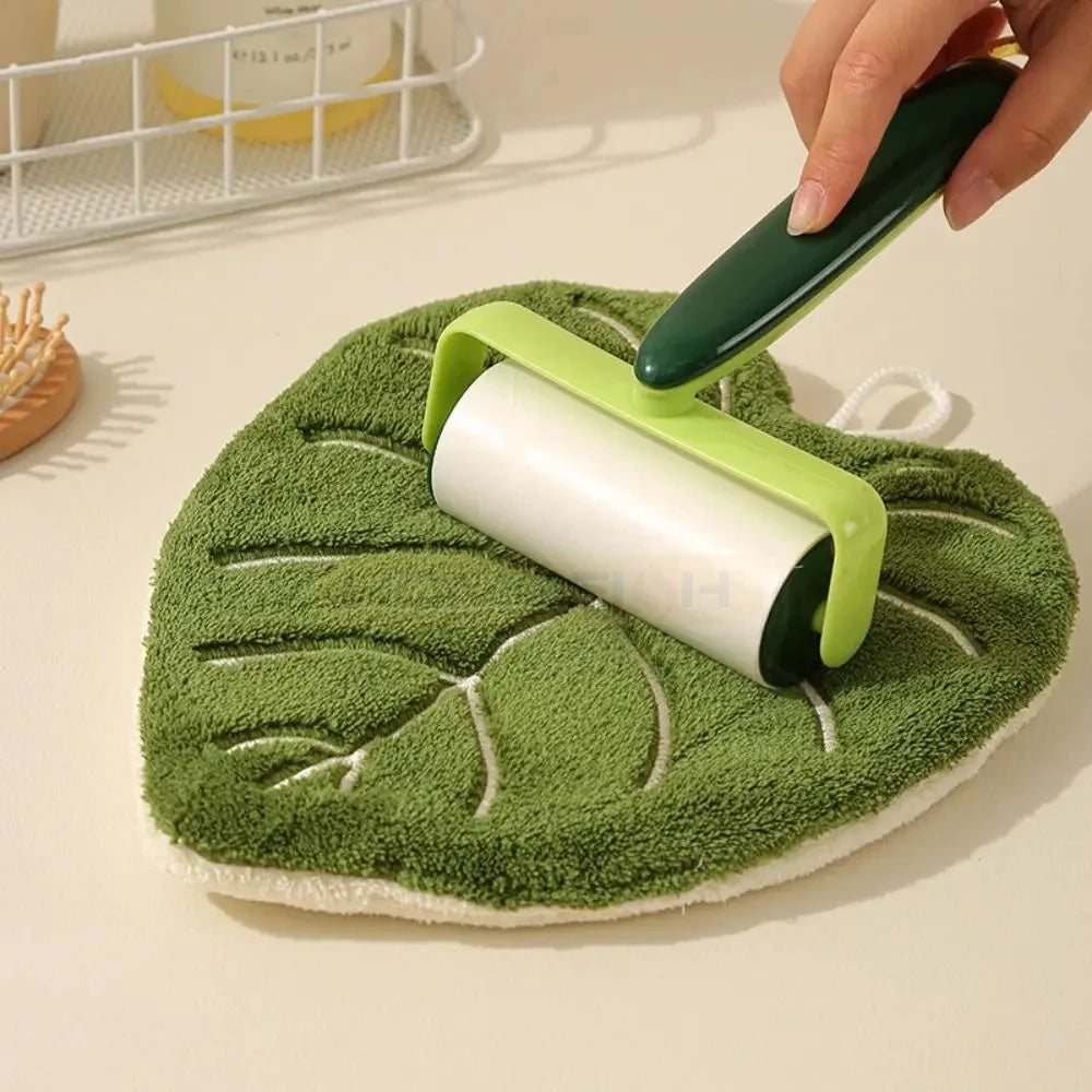 Double-Layer Leaf Hand Towel – Quick-Dry Hanging Cloth Hanging Hand Towel Babs