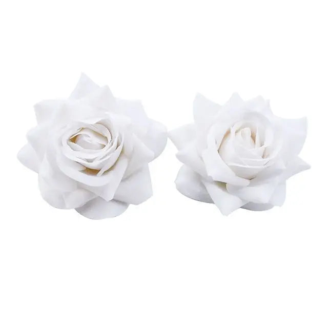 Artificial Silk Rose Heads for Wedding, Home & DIY Decor Artificial Flower Heads Babs color 9 20 Pieces